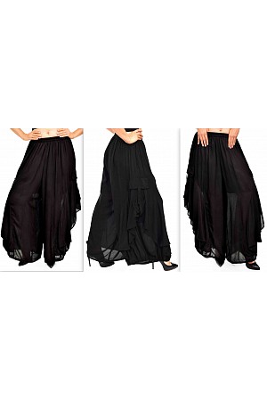 Loose Fit Elastic Waist Boho W ...